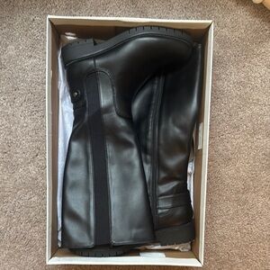 Womens Black Leather Boots